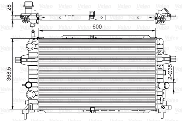 Radiateur Valeo 701533