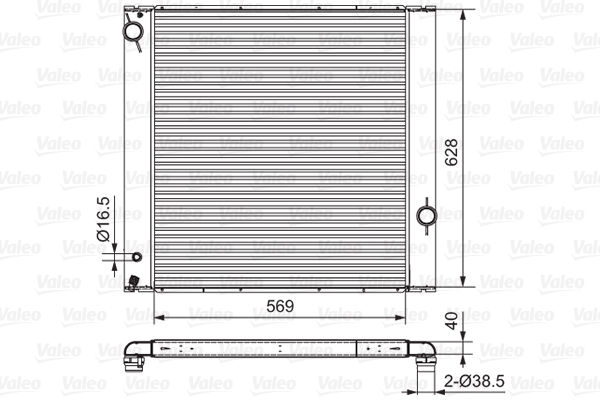Radiateur Valeo 701547