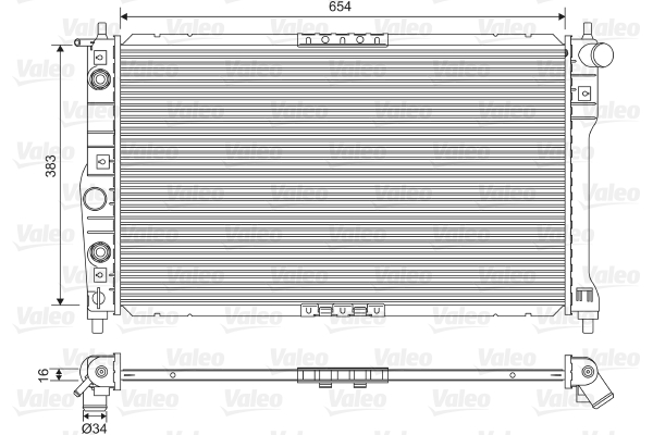 Radiateur Valeo 701558