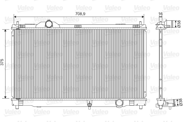 Radiateur Valeo 701572