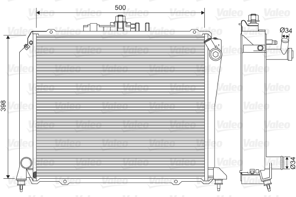 Radiateur Valeo 701584