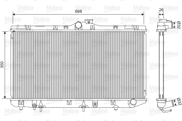Radiateur Valeo 701586