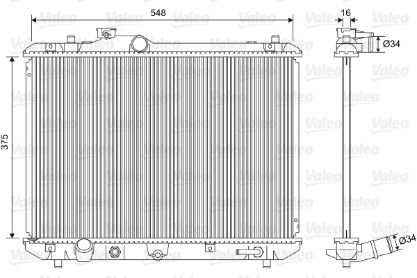 Radiateur Valeo 701587