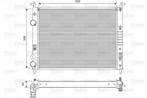 Radiateur Valeo 701597