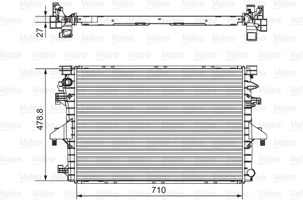 Radiateur Valeo 701654