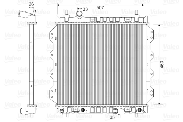 Radiateur Valeo 732704