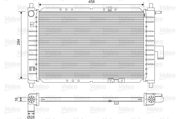 Radiateur Valeo 734251