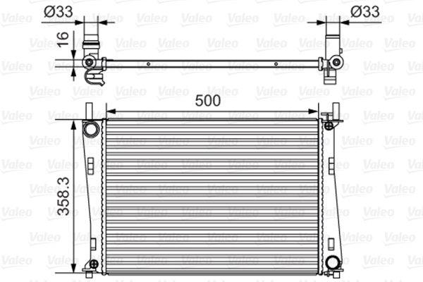 Radiateur Valeo 734273