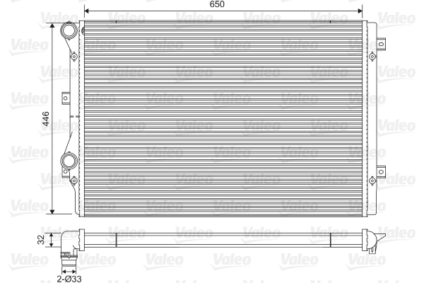 Radiateur Valeo 734413