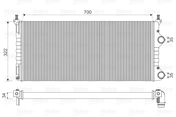 Radiateur Valeo 734692