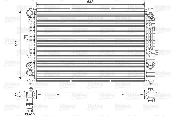 Radiateur Valeo 734752