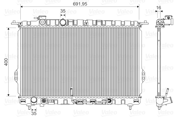 Radiateur Valeo 734949