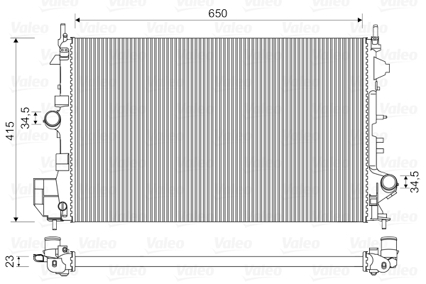 Radiateur Valeo 734981