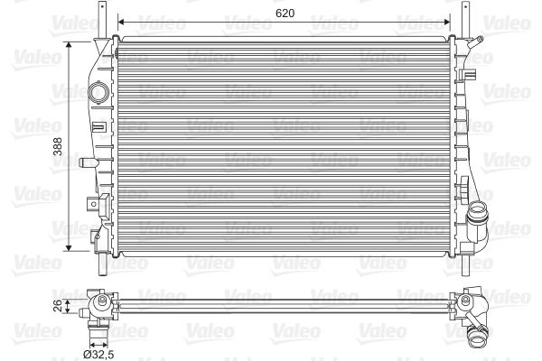 Radiateur Valeo 735048