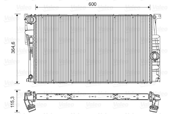 Radiateur Valeo 735453