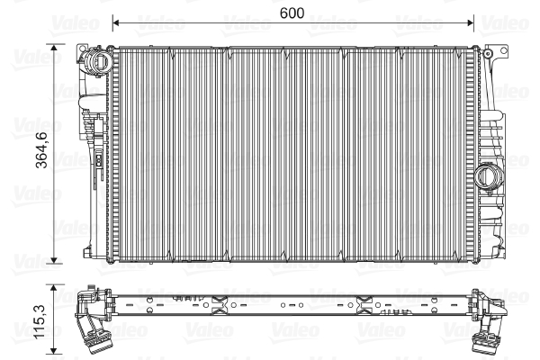 Radiateur Valeo 735454