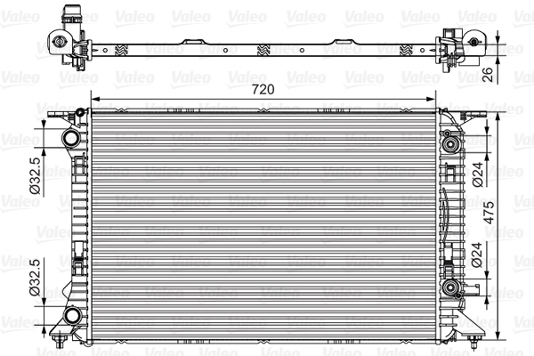 Radiateur Valeo 735472