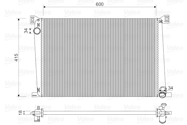 Radiateur Valeo 735480