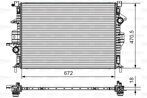 Radiateur Valeo 735550