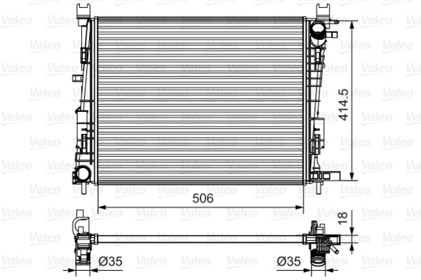 Radiateur Valeo 735634