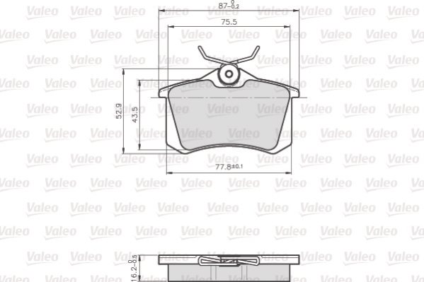 Valeo Remblokset 872960