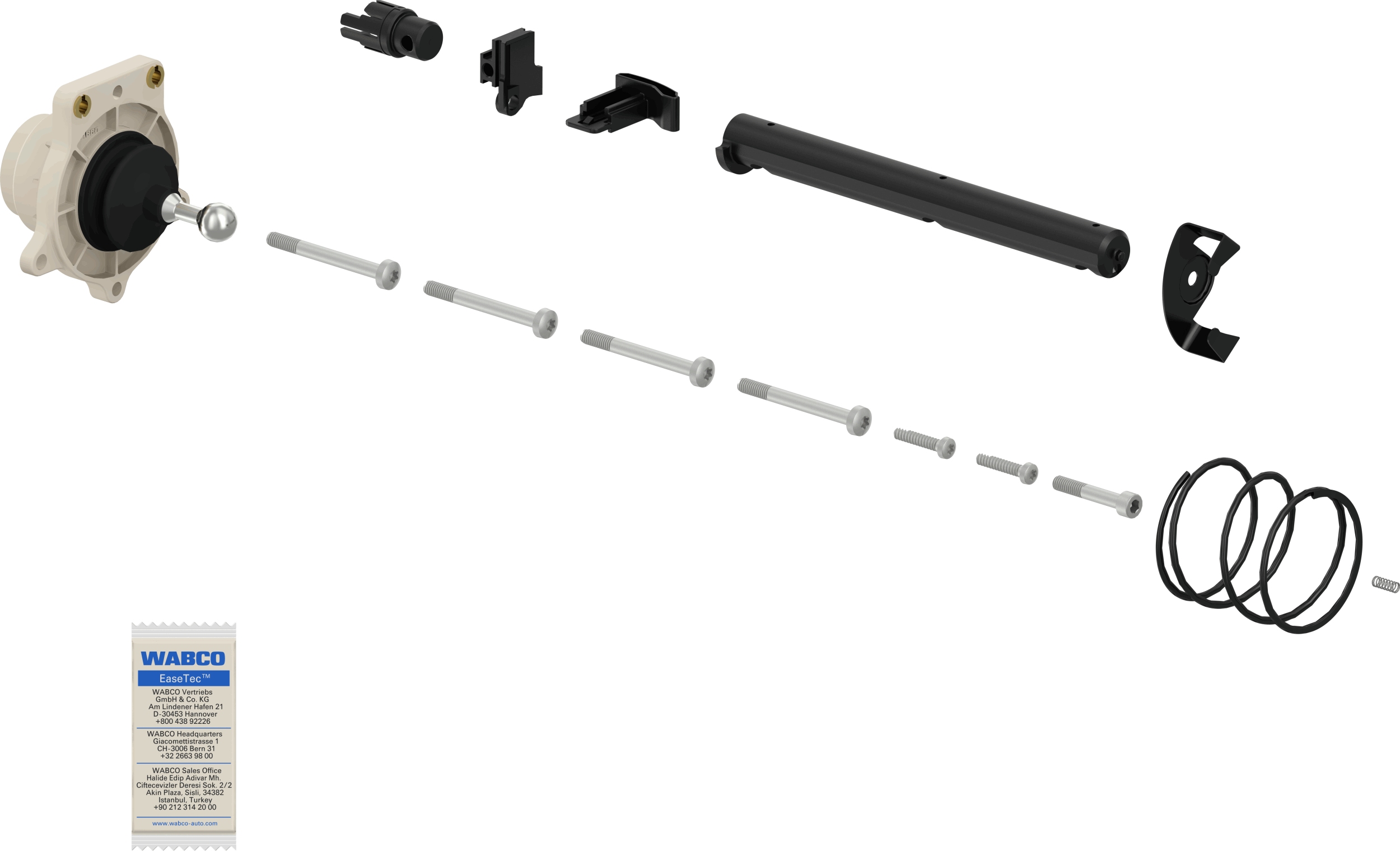 Koppelingsbekrachtiger reparatieset Wabco 9650019032