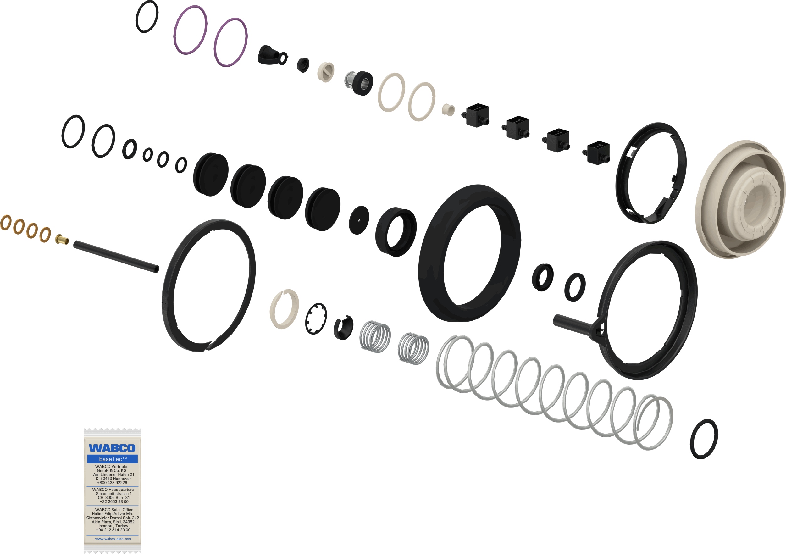 Versnellingspook reparatieset Wabco 9700519482