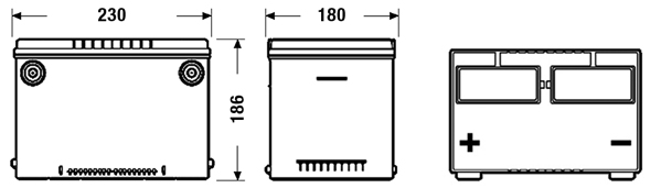 Exide Accu EB558