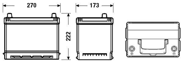 Exide Accu EB705