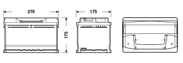 Exide Accu EB712