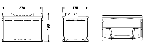 Exide Accu EB740