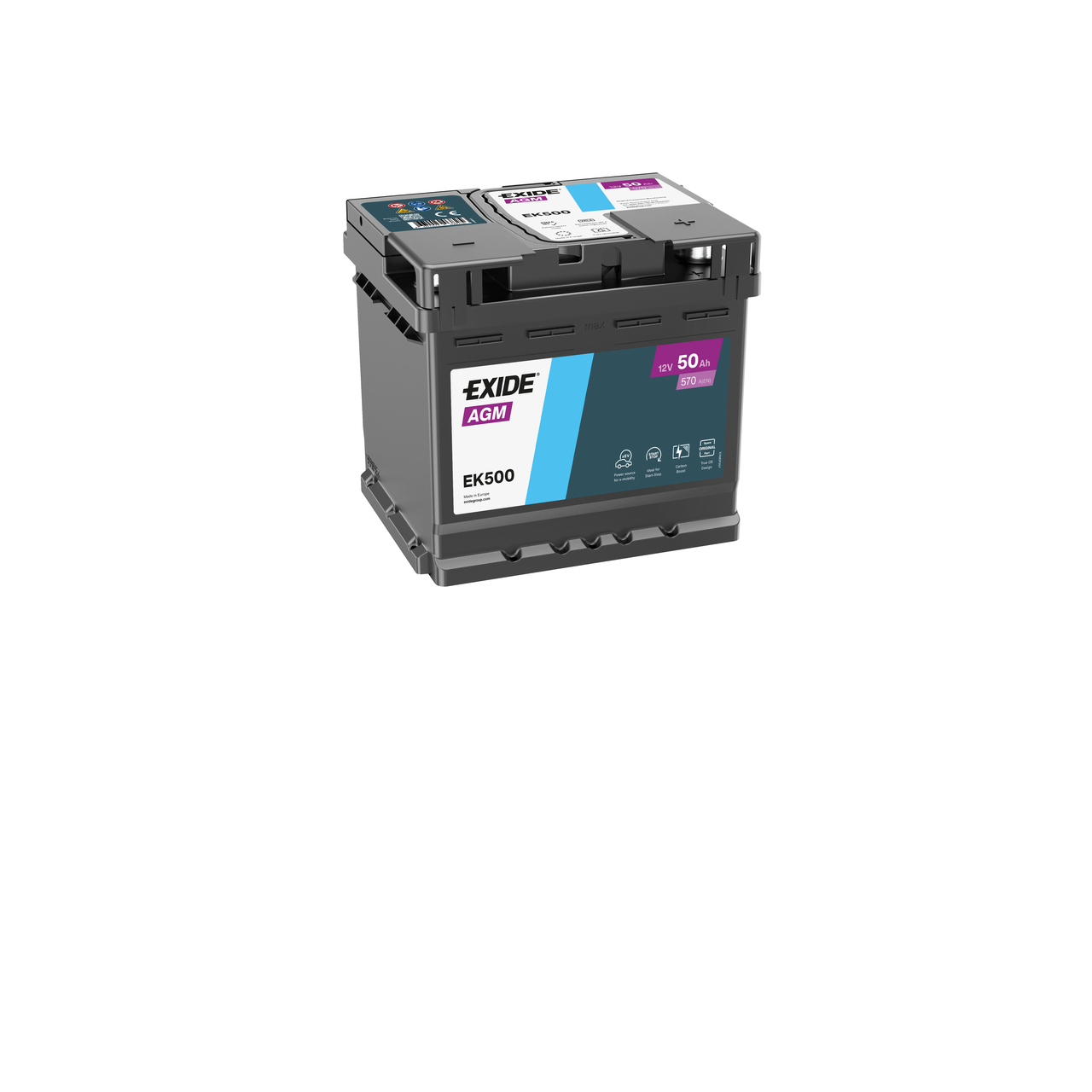 Exide Accu / Batterij EK500