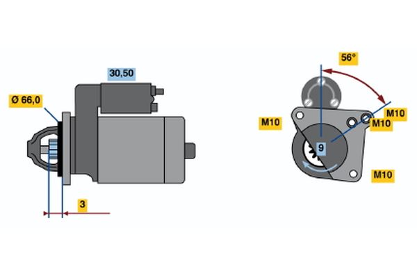 Bosch Starter 0 001 106 017