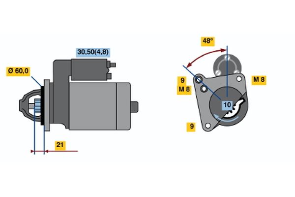 Bosch Starter 0 001 106 405