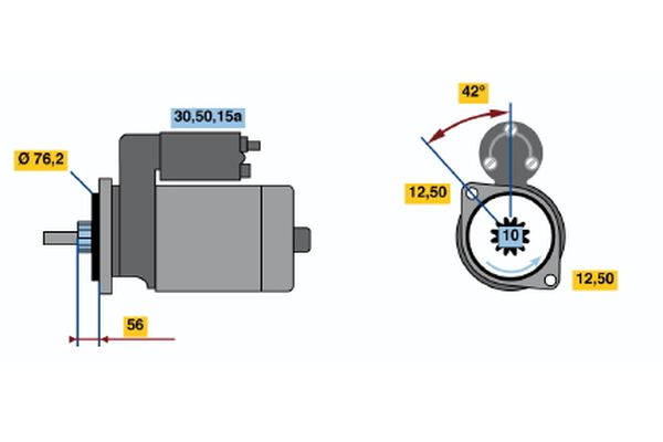 Bosch Starter 0 001 107 003