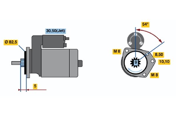 Bosch Starter 0 001 107 103