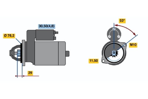 Bosch Starter 0 001 107 423