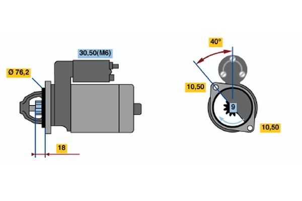 Bosch Starter 0 001 107 430