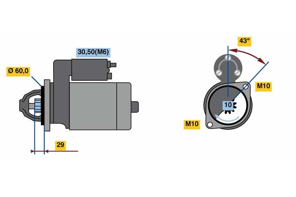 Bosch Starter 0 001 107 459