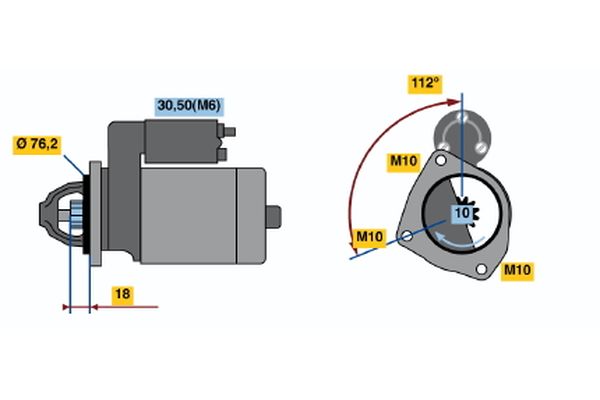 Starter Bosch 0 001 107 501