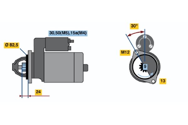 Starter Bosch 0 001 108 021