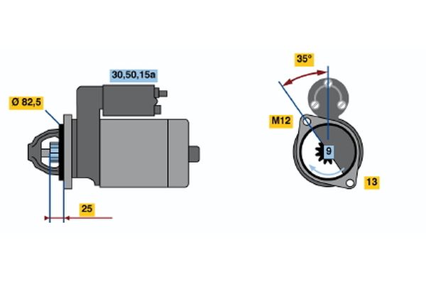 Bosch Starter 0 001 108 101