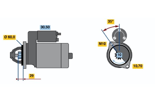 Bosch Starter 0 001 108 197