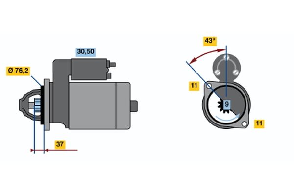 Bosch Starter 0 001 108 203