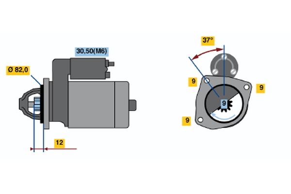 Bosch Starter 0 001 109 270