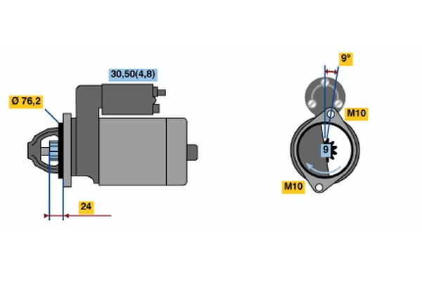 Bosch Starter 0 001 108 208