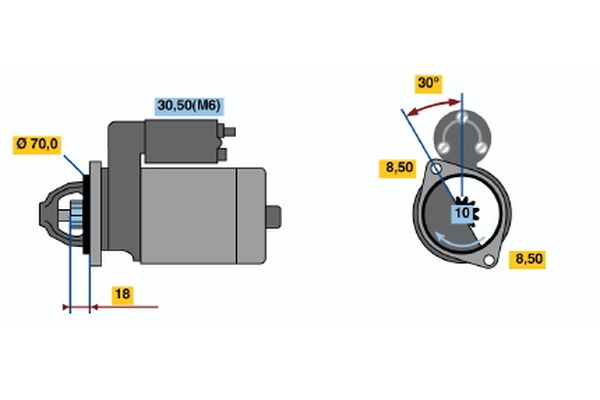 Bosch Starter 0 001 108 217