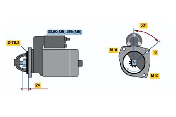 Bosch Starter 0 001 108 245