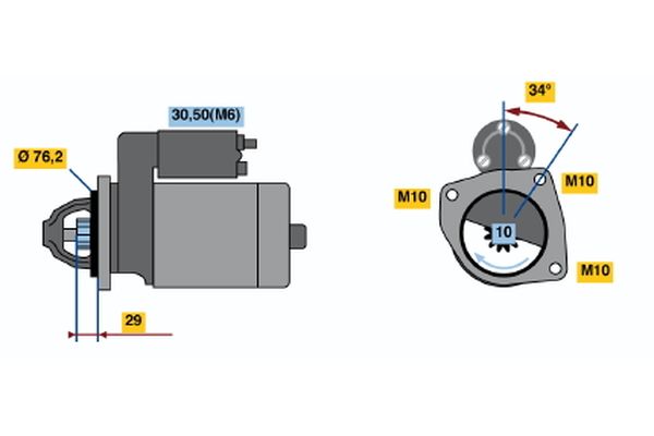 Bosch Starter 0 001 108 430