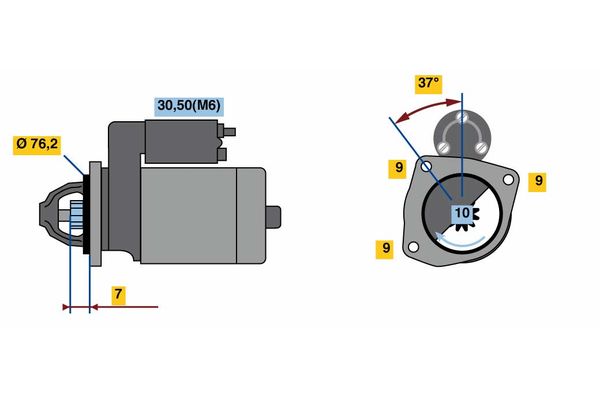 Bosch Starter 0 001 108 456